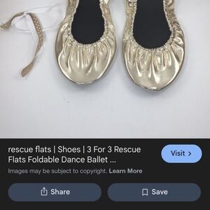 Rescue Flats Gold Women's Ballet Slippers